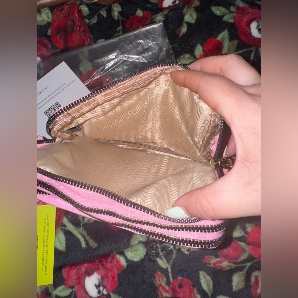 Prada Hot Pink Nylon Sling Bag NWT - Picture 3 of 5